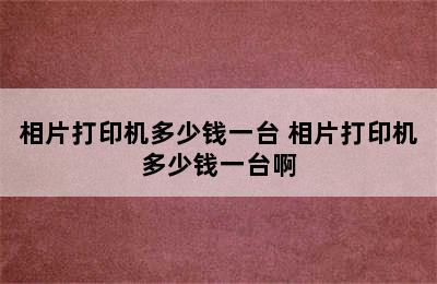 相片打印机多少钱一台 相片打印机多少钱一台啊